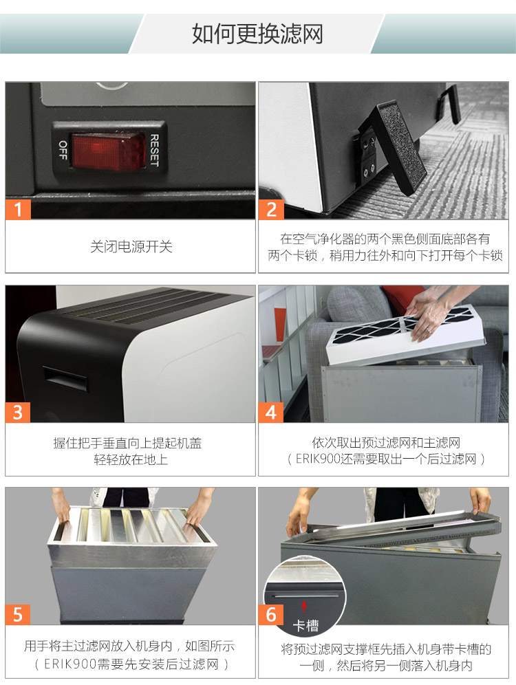 ERIK650A HEPA主過濾網(wǎng)16