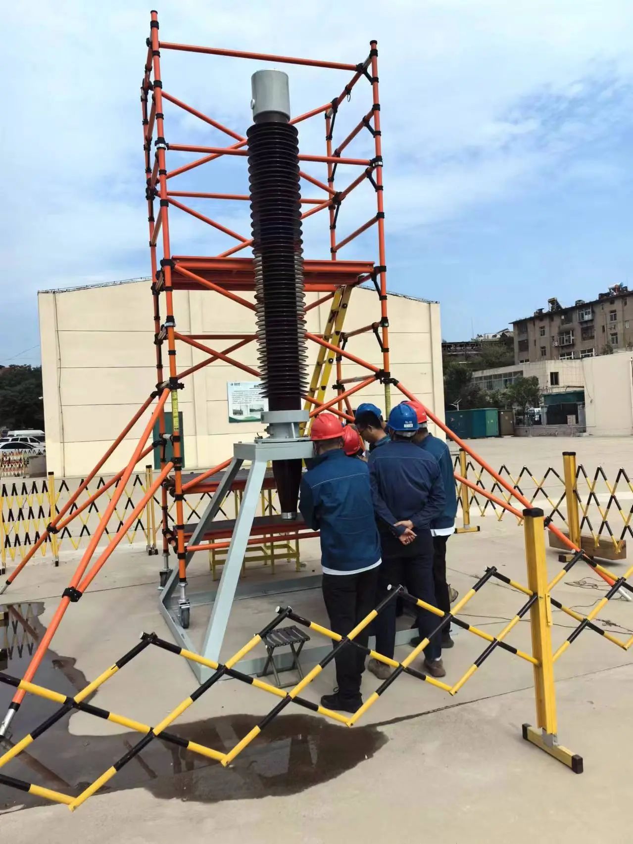 變壓器檢測現(xiàn)場